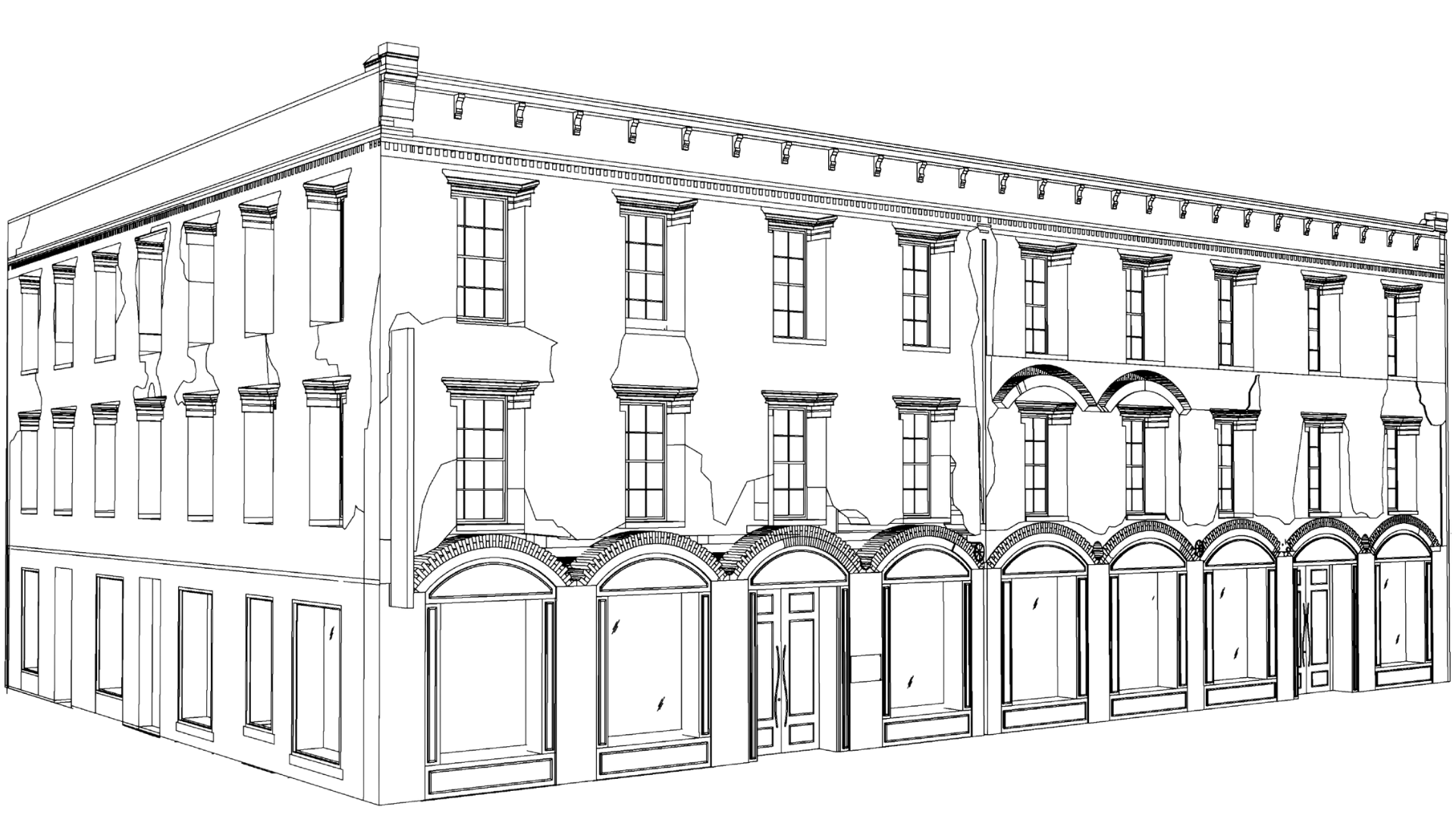 Eleutheromania — building exterior illustration